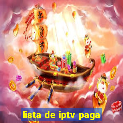 lista de iptv paga